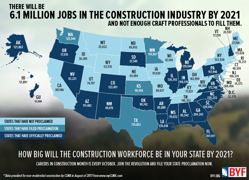 Celebrating Careers in Construction map