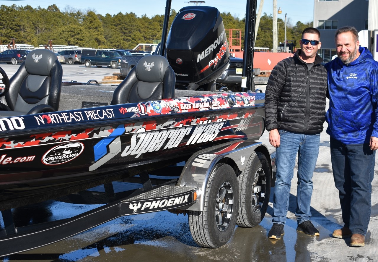 One of the ways DiPalma was able to make the switch to full-time fisherman was by securing sponsorships. His first choice was an obvious one: Superior Walls.