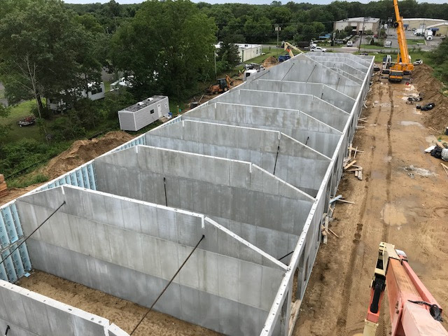 The team at Northeast Precast took on the challenge of creating 217 custom-made precast concrete panels for the project.