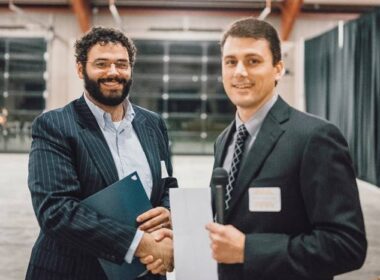 Thomas Glenn receiving the Gaining Strength Award from ASCC.