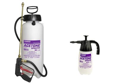 Acetone-only sprayers by Chapin