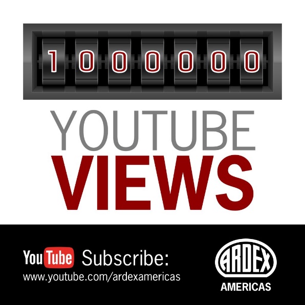 Ardex YouTube million views