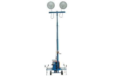 The WAL-ML-2XM-3G mini light tower is equipped with a 3000VA generator and is an ideal lighting solution for operators who need a fully portable, yet easy to operate light system capable of illuminating large areas.