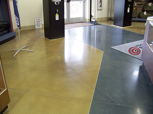 Formula One Guard by Scofield placed on this retail space floor.