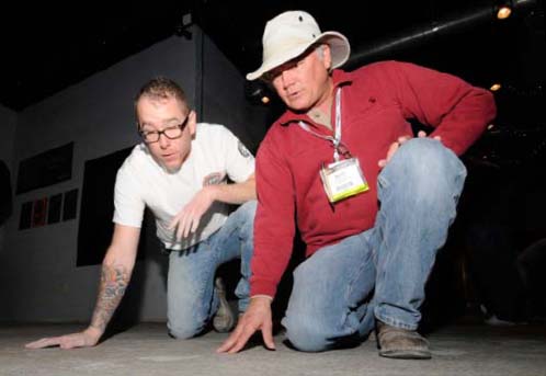 Concrete Decor Show 2011 attendees preview polished concrete floor with Brad Burns