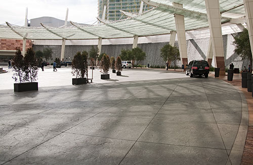 MGM Resorts International, CityCenter Las Vegas, decorative concrete