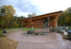 Cast-In-Place, Stamped, Over 5,000 Square Feet Robinson Nature Center  Hyde Concrete, Annapolis, Md.