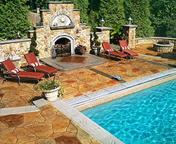 Cast-In-Place, Stamped, Under 5,000 Square Feet  Hidden Oasis  Greystone Masonry Inc., Stafford, Va.