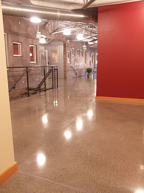 Harvey Construction Inc., of Snohomish, Wash., installed Deco-Pour Terrazzo, a resurfacing system containing 60 percent recycled content, to meet performance and sustainability criteria in the high- traffic environment at the Port of Everett, Wash.