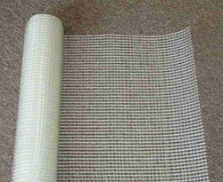 Besides fibers, AR glass can be incorporated into a piece as scrim. Scrim is a woven mesh made from continuous strands of AR glass.