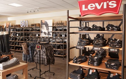 Working with Levi Strauss & Co., J.C. Penney recently introduced Levis Denim Bar shops that are enhanced with polished gray concrete floors, as seen here in Penneys prototype store in Dallas, Texas. Photo by Shannon Faulk/Getty Images, courtesy of J.C. Penney Co.