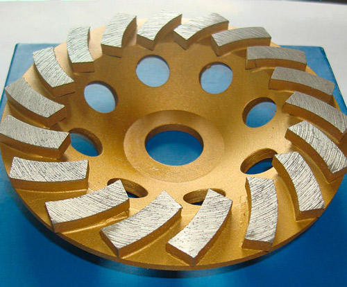 A 4-metal bond turbo cup wheel