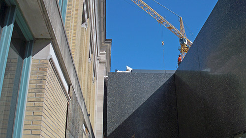 Inspiring Vertical Concrete Projects - At the Saint Louis Art Museum (shown here and below), in St. Louis, Mo., panels were poured in place as close as possible to their final location and then lifted into place with a 750-ton crane. Photos courtesy of Saint Louis Art Museum