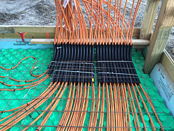 Laying out hydronic tubing on Crete-Hea