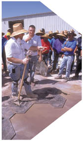 Decorative concrete training by known names in the decorative concrete industry.
