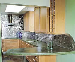 Concrete Countertops lend themselves to matching overall aesthetic of a house.