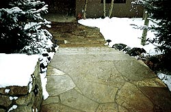 Radiant heat pathway shows that there are zero requirements for shoveling snow with this technology.