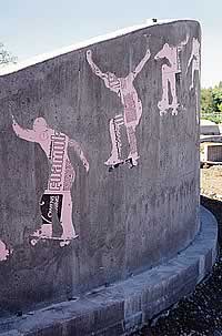 Concrete form liners can create a concrete canvas - fresh form liner for a skate park>