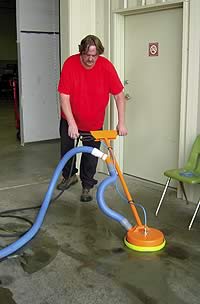 Stripping a concrete floor of sealer can be a tedious project, but it is a must for proper restoration of concrete.