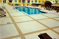 The use of sealers is critical for ensuring long life for any pool deck.