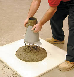 Admixtures can often save the day by increasing the slump without excessive water.