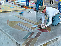 Gary Jones, Colormaker Floors - When trying to come up with designs, Dont be afraid to look at artwork and transfer that design onto a floor,