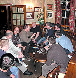 Lafarge UK Spring Training - after a long day there is nothing like a long night drinking at a local pub.