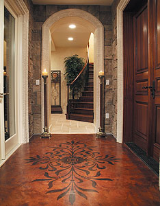 Colormaker Floor used in Naples, Florida; foyer