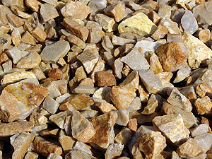 Aggregate so bright you gotta wear shades Aggregates offered by White Stone Calcium Inc., based in Chewelah, Wash., have also been used with great success for flooring in retail environments.