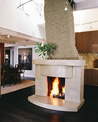Concrete Fireplace - There is a difference of opinion about aggregate shape. Some prefer angular aggregates, believing they interlock better and result in stronger concrete.