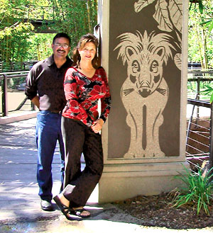 Masterpiece Concrete Compositions - Apodaca and O'Leary saw the potential in decorative concrete more than 12 years ago, long before it became wildly popular. The two met while she was working as a project developer for a concrete company; he was an artist with his own graphic design business.