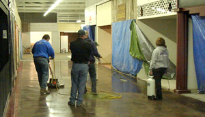 Polished concrete at the Walla Wall Fairgrounds
