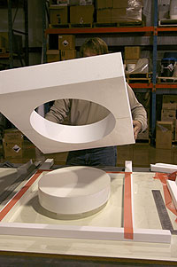 Cutting a circular hole out of Preitech for proper forming